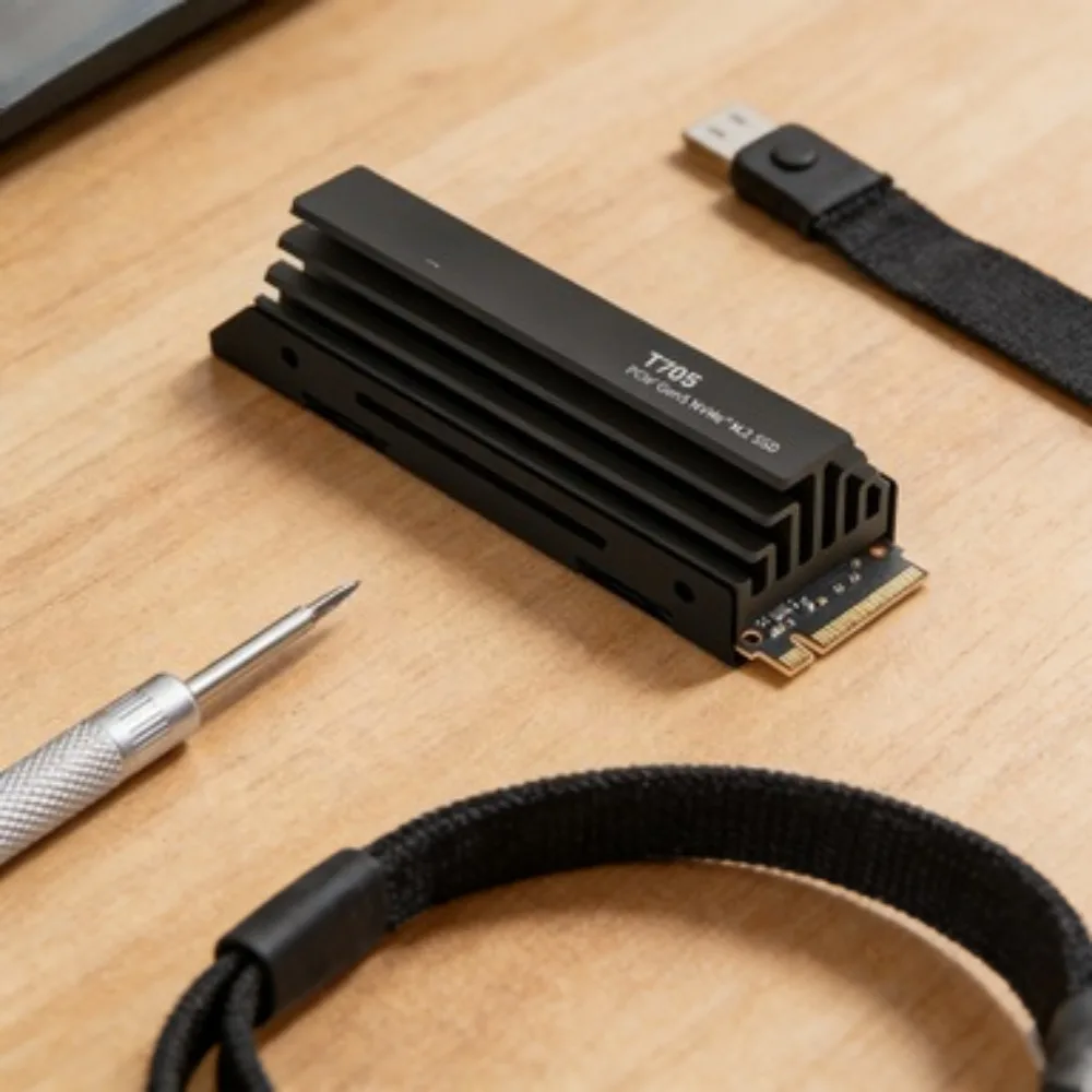 

PCIe Gen5 NVMe SSD 4 ТБ с радиатором охлаждения, 14000 МБ/с, TLC NAND, для ПК, ноутбуков, игр, творчества, доставка из США