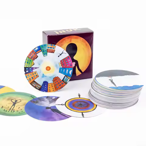 INUK 98 Cards Deck Psychology 8.4x8.4CM Tarot Leisure Entertainment Game Family Gathering Divination Deck Board Playing Game