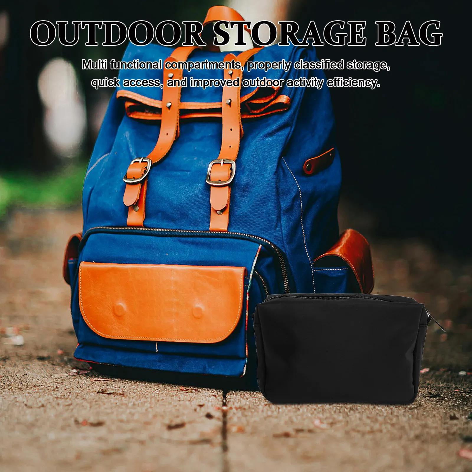 

Waterproof Crampon Storage Case Portable Compact Climbing Gear Bag Zippered Outdoor Tool Organizer for Hiking Camping Adventure