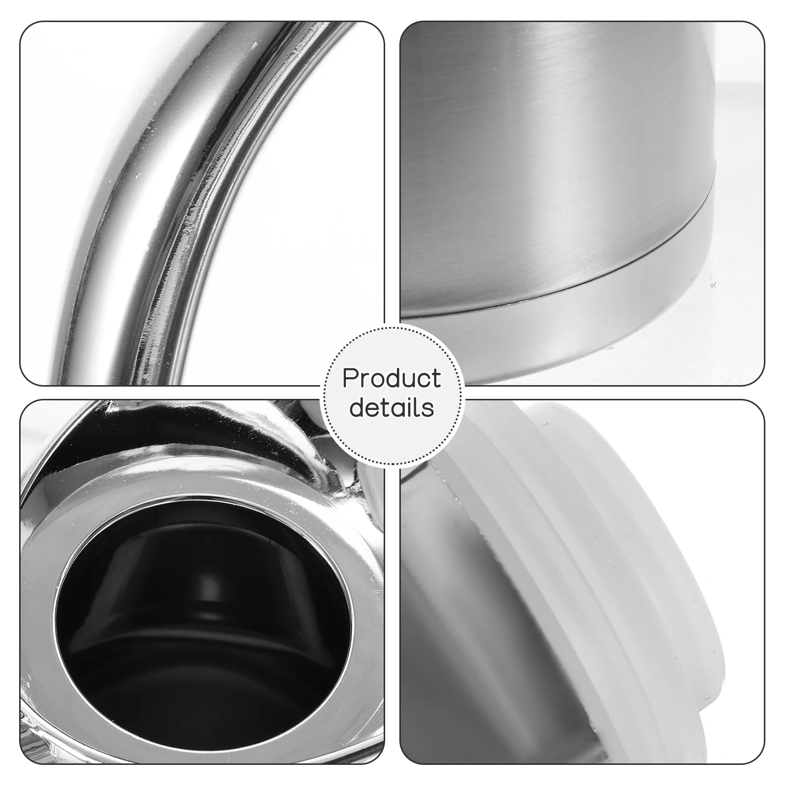 

Water Bottle Steel Double-layer Insulation Pot Insulated Coffee Silver Boiling Kettle