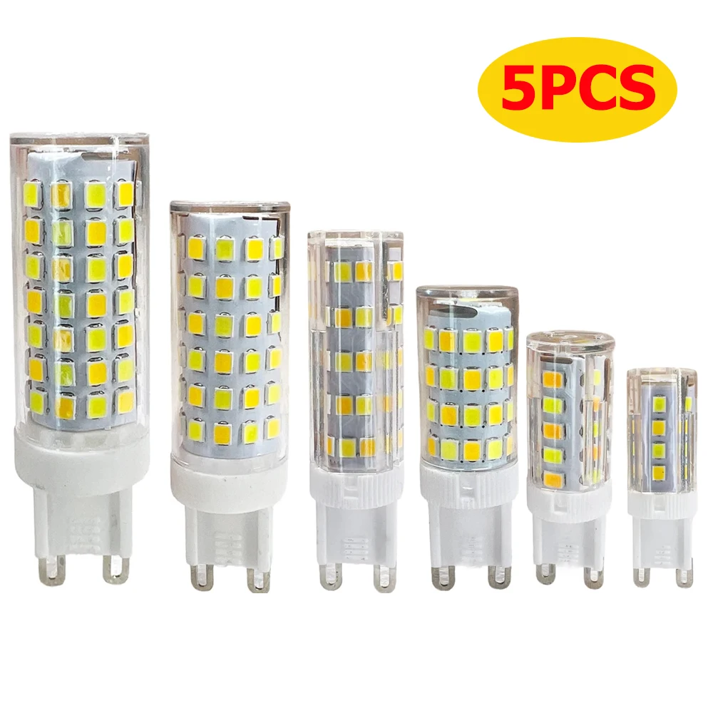 

5pcs/Lot G9 LED Corn Bulb 5W 7W 9W 11W 13W 15W Tricolor No Flickering LED Lamp AC 220V LED Light for Room Lighting