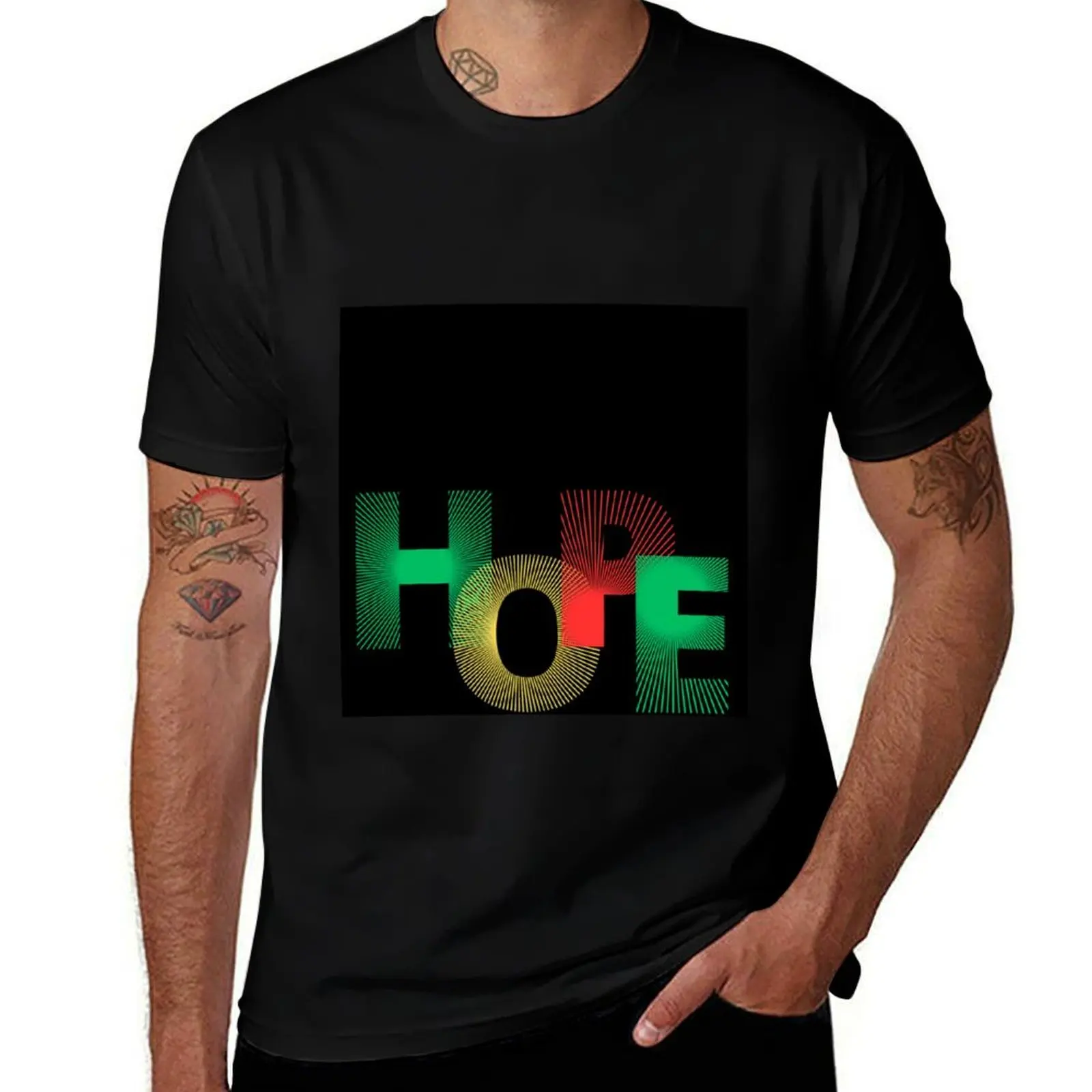 

HOPE T-Shirt customs plus size clothes gifts for boyfriend Blouse oversized t shirt men