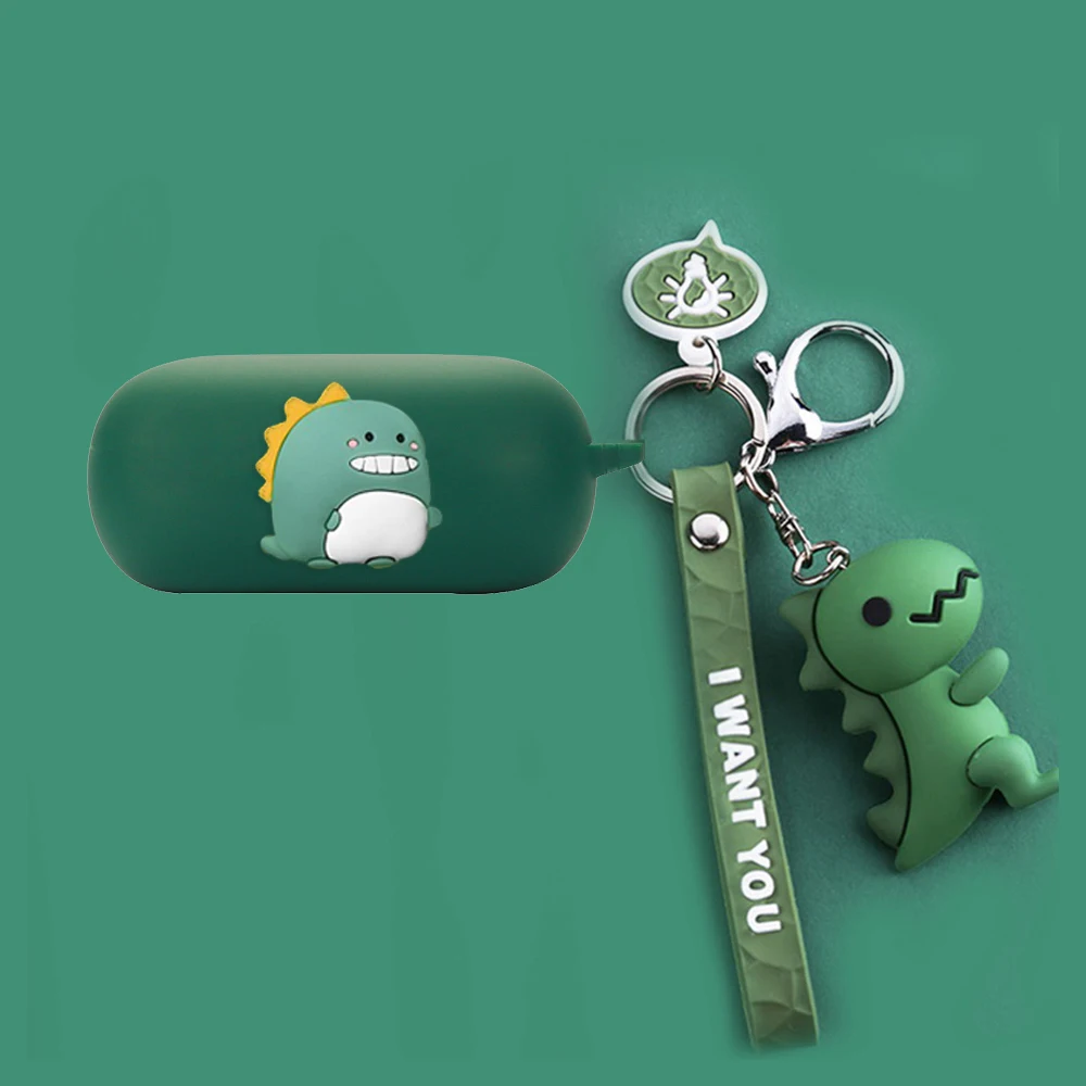 Funda de dibujos animados para auriculares Bluetooth 1 MORE S30, funda bonita de melocotón/aguacate/Animal, funda de silicona para 1 more s30