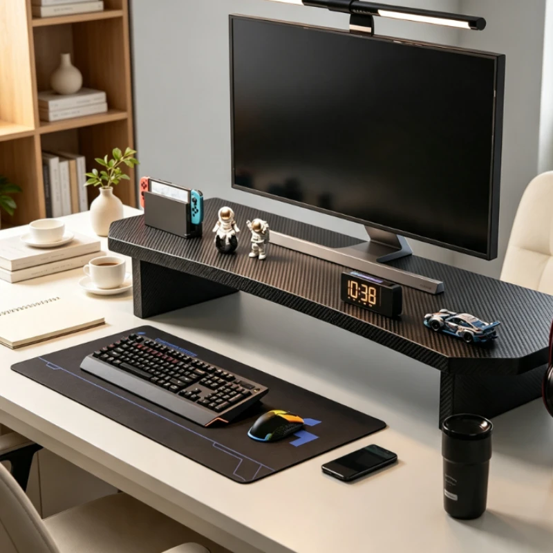 Adjustable Monitor Stand - Height Adjustable Desk Shelf, Office Storage Riser, E-sports Screen Riser, Sturdy & Space-Saving