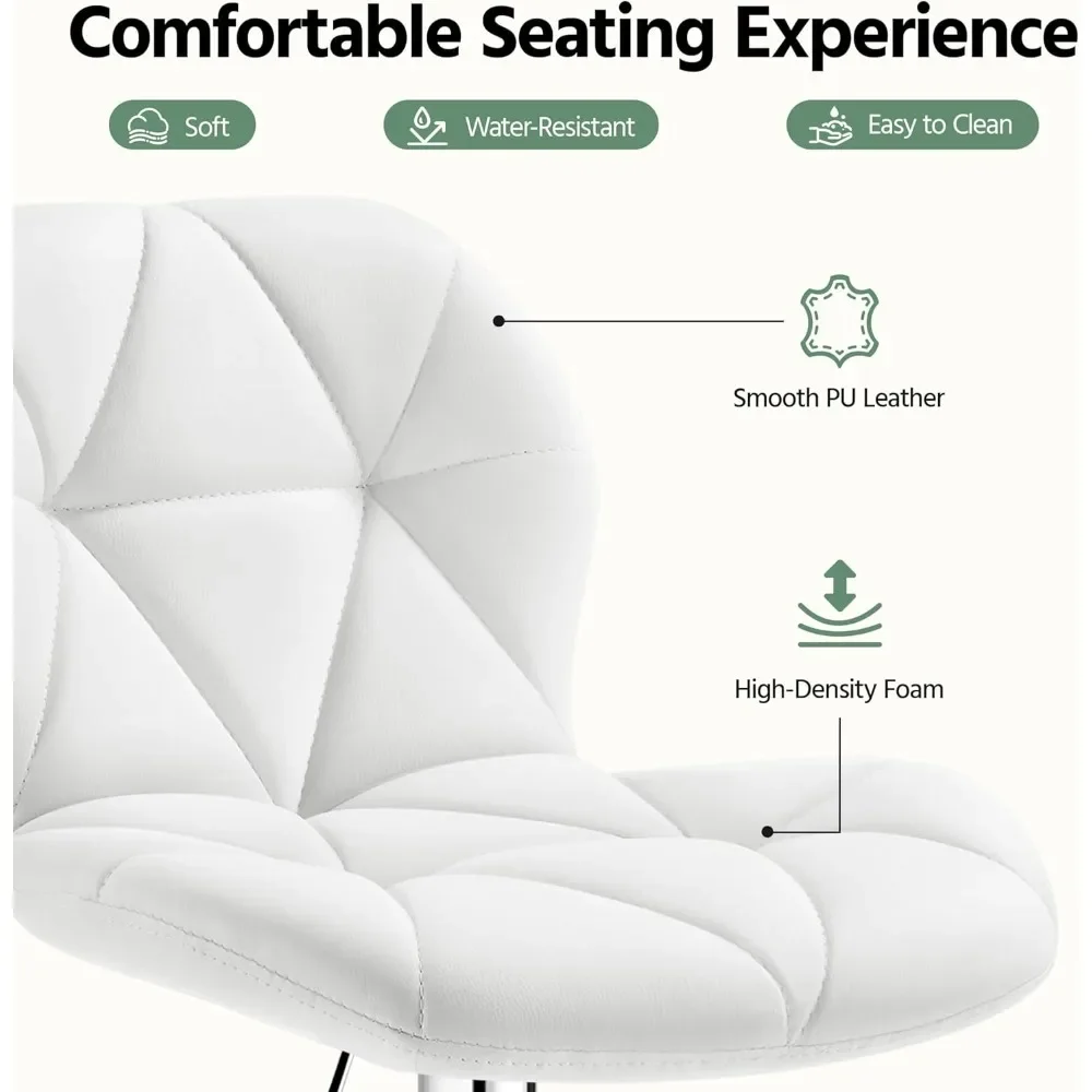 Height Adjustable Swivel Barstools PU Leather Counter Stools with Backrest for Home Bar Kitchen Tall Chairs Customized