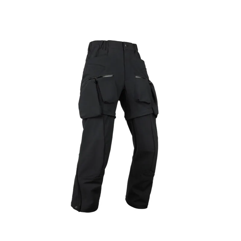 HKSH Spring Summer Autumn New Men Tide Dark Punk Safari Style Pocket Cargo Pants Detachable Water-resistant Y2K Overalls HK28392