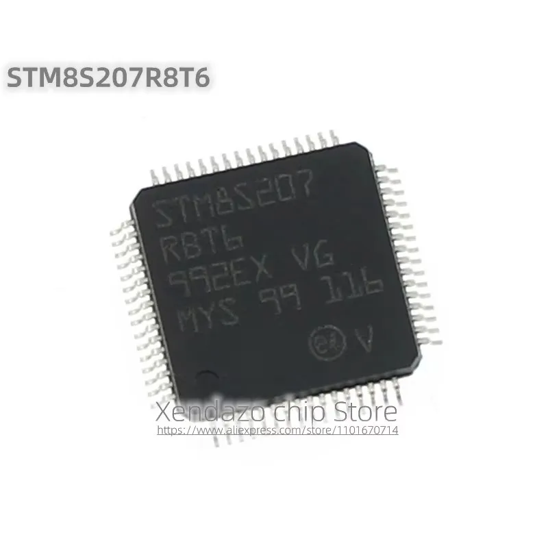 1pcs/lot STM8S207R8T6 STM8S207 R8T6 QFP-64 package Original genuine 8-bit microcontroller chip