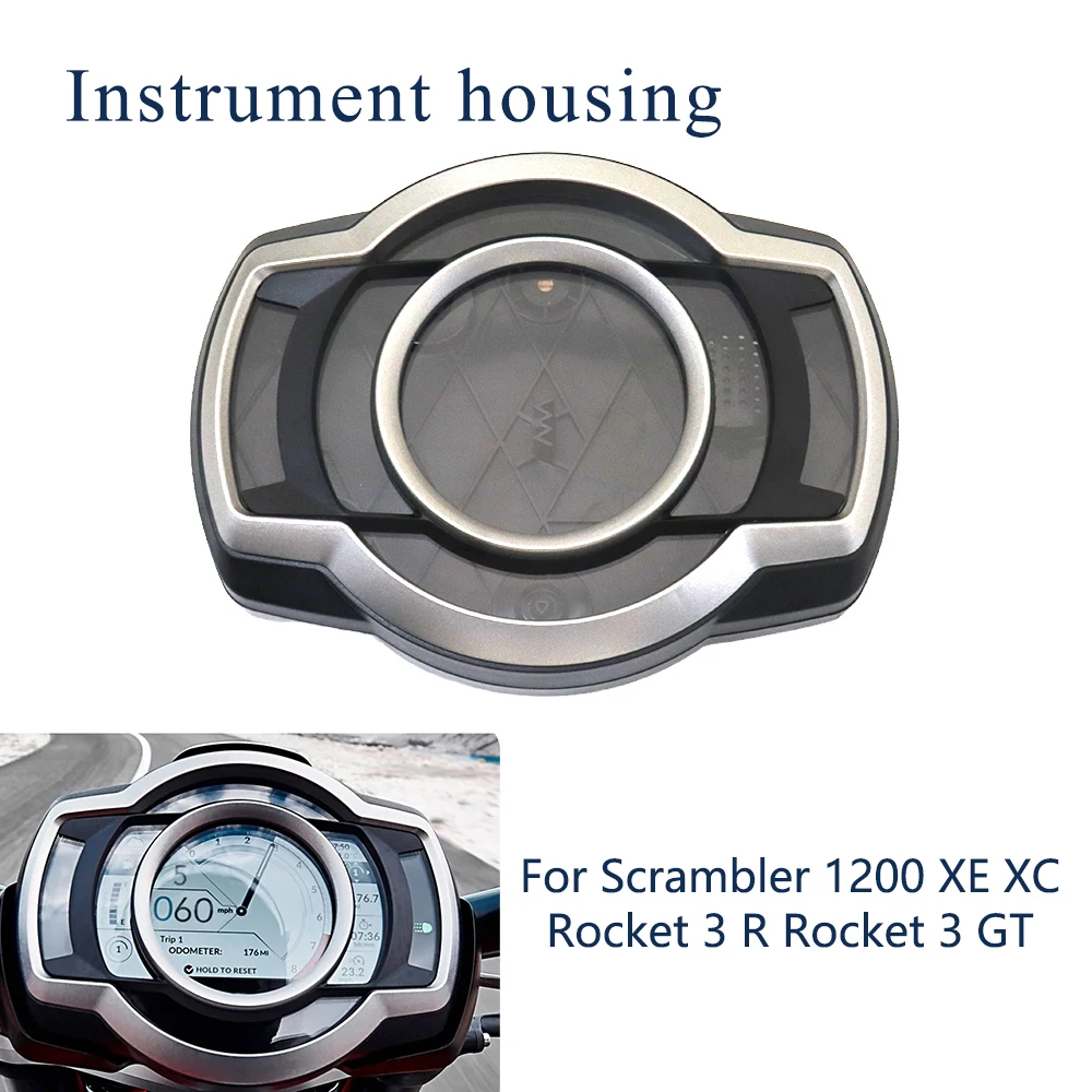 

For Scrambler 1200 XE XC 2019-2024 Rocket 3 R Rocket 3 GT Motorcycle Gauges Cover Case Tachometer Speedometer Housing Shell