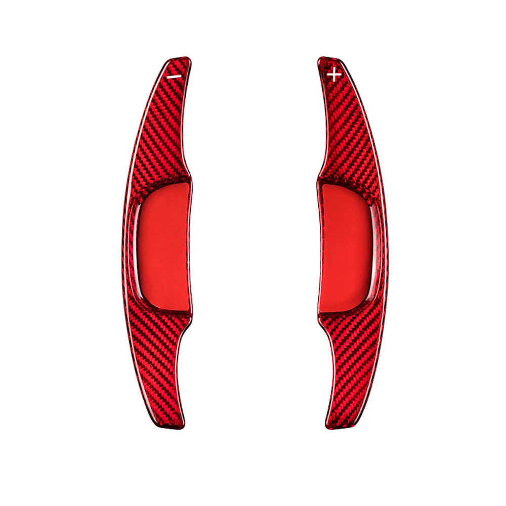 2Pcs Real Carbon Fiber Car Steering Wheel Shift Paddle For Mazda3 Axela Paddle Shifter Extension