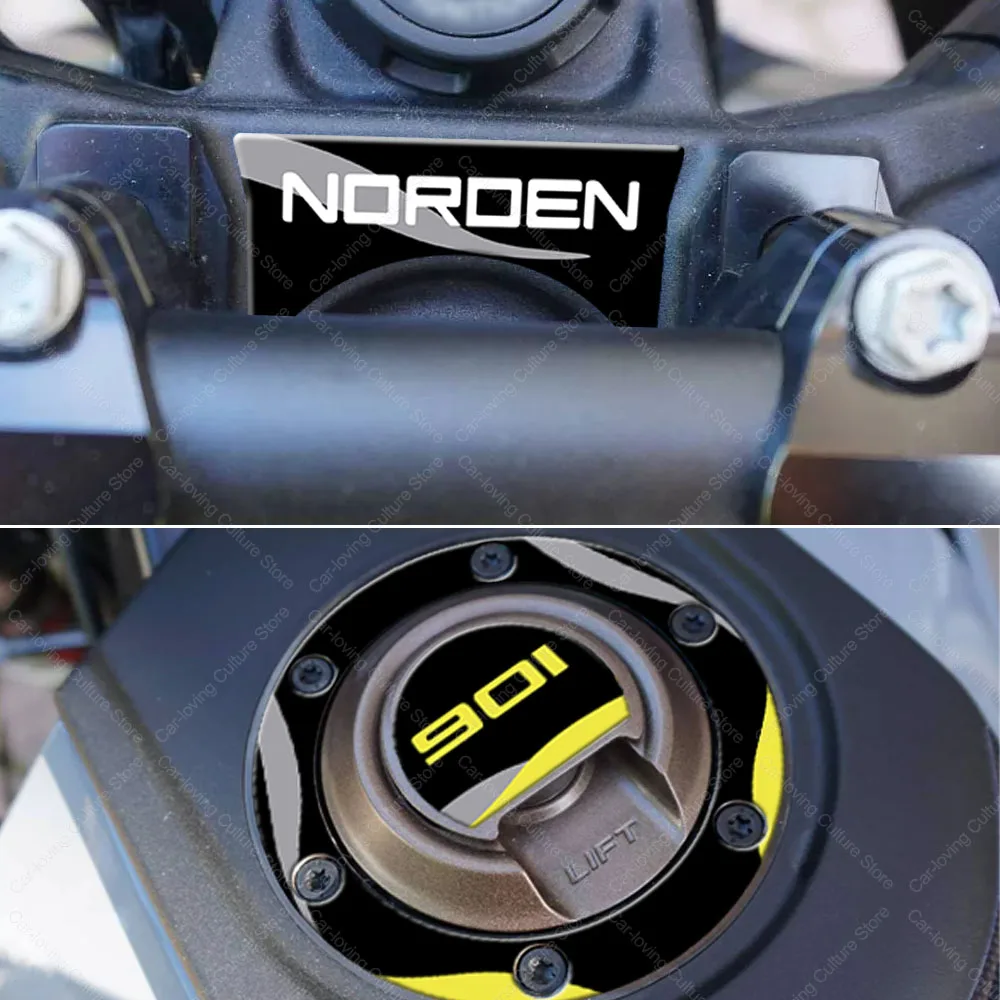 Motorcycle Accessories Waterproof Sticker Fuel Cap Key Sticker 3D Resin Protective Sticker For Husqvarna Norden 901 2024