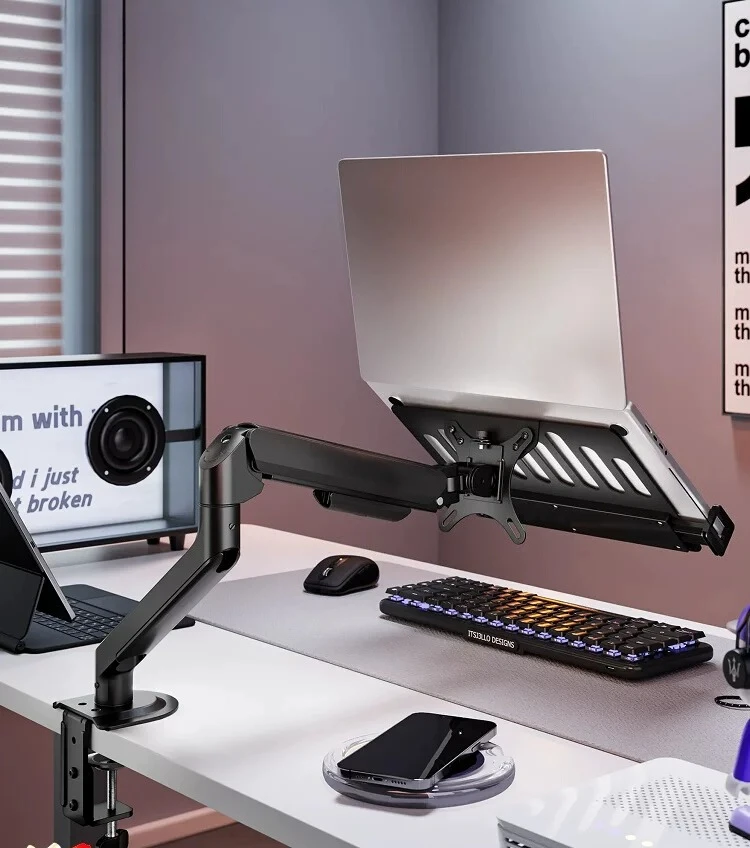 Notebook holder Robotic arm bracket Cantilever portable sub-screen lifting