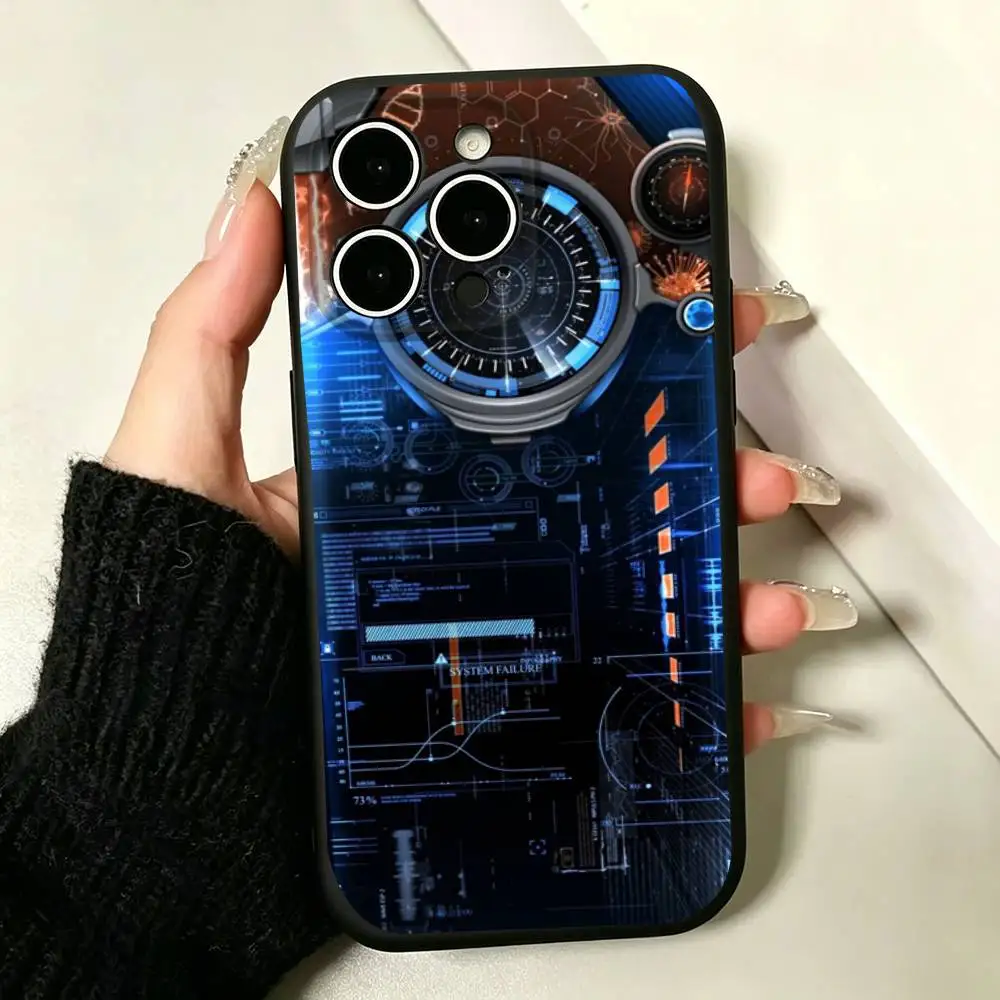 Luxury Chip Pattern  Phone Case For 17 16 15 14 13 12 11 Pro Max 17 Air 16E XR 7 8 Plus SE2 Cover