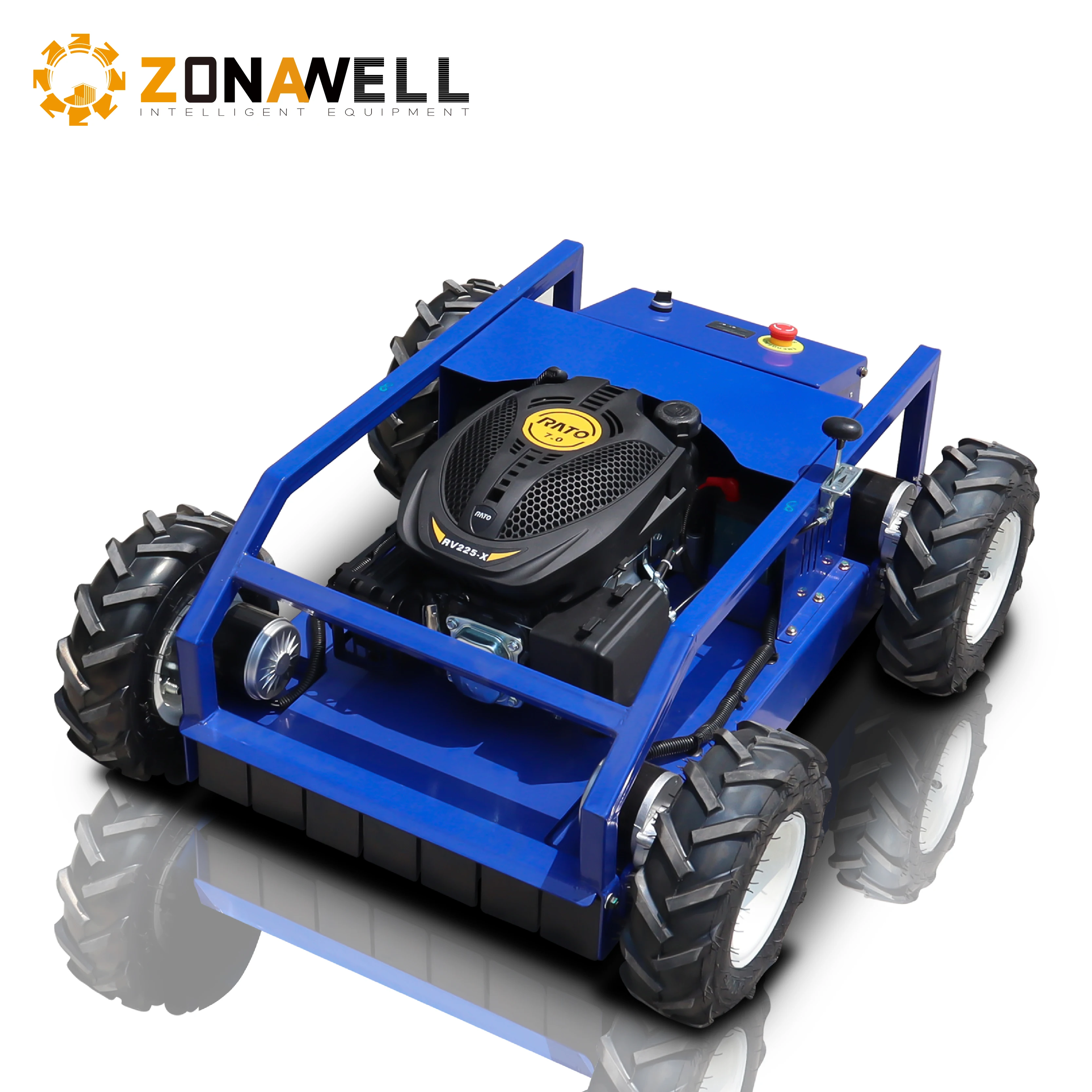 The cheapest 500mm cutting width home remote control lawn mower supports customization and OEM manufacturing