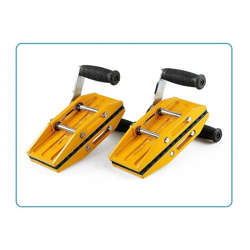 Double Magic Clamp Slab Hand Lifting Fixture, Lightweight Aluminum Labor-Saving Tool For Marble Glass Handling