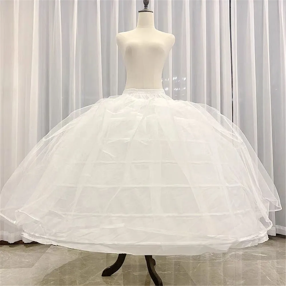 Full White Ball Gown Hoops Wedding Accessories Petticoat Underskirt Slips Quinceanera Gown for Wedding Dress