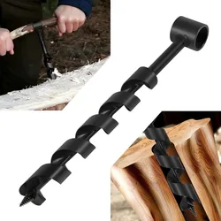 1 Pc Heavy Duty Handmade Scotch Eye Wood Auger Drill Bit Backpack & Camping Survival Tool Hand Manual Auger with T Handle Turn