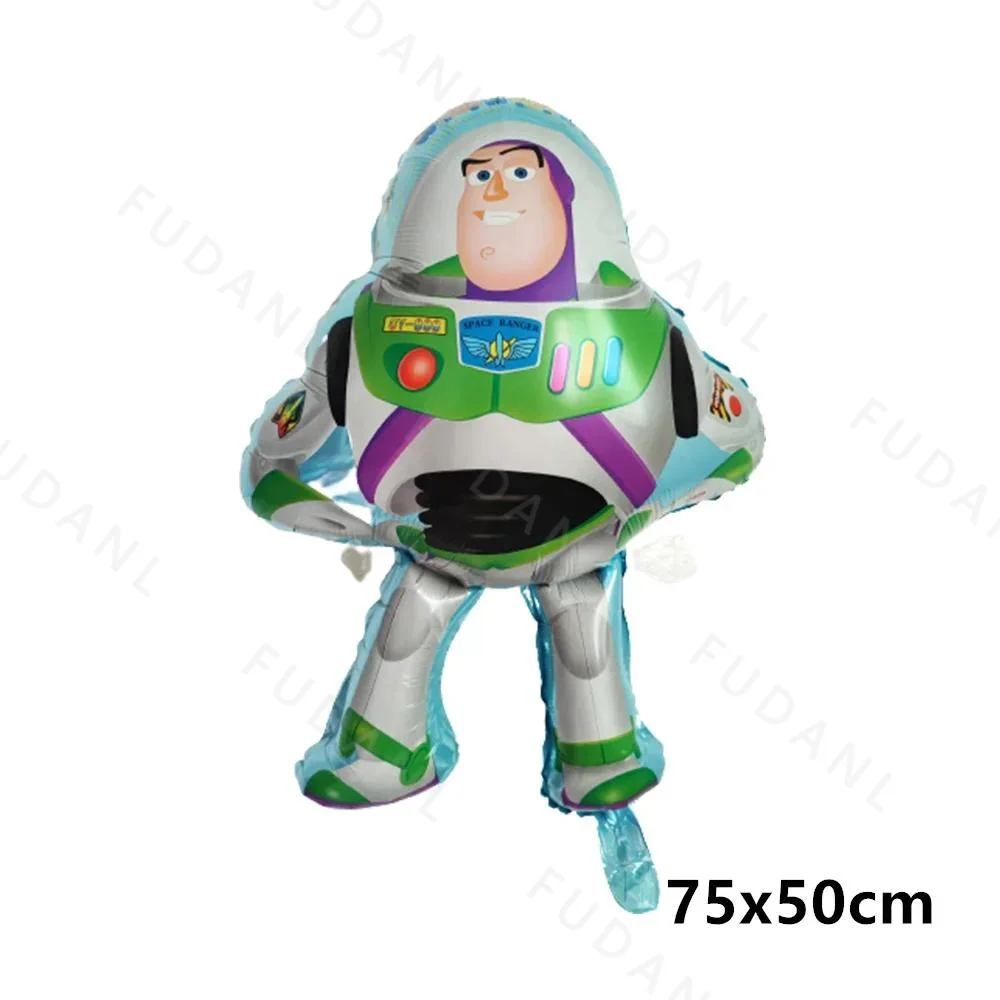 56 Pieces Disney Toy Story Buzz Lightyear USA 3d Animation Movie Big Movie Day Birthday Shower Gift Party Decoration Balloon Set