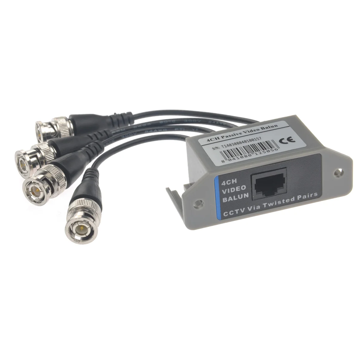 

4 Channel Video Transceiver To Passive Cctv Adapter Cable 300M Anti-