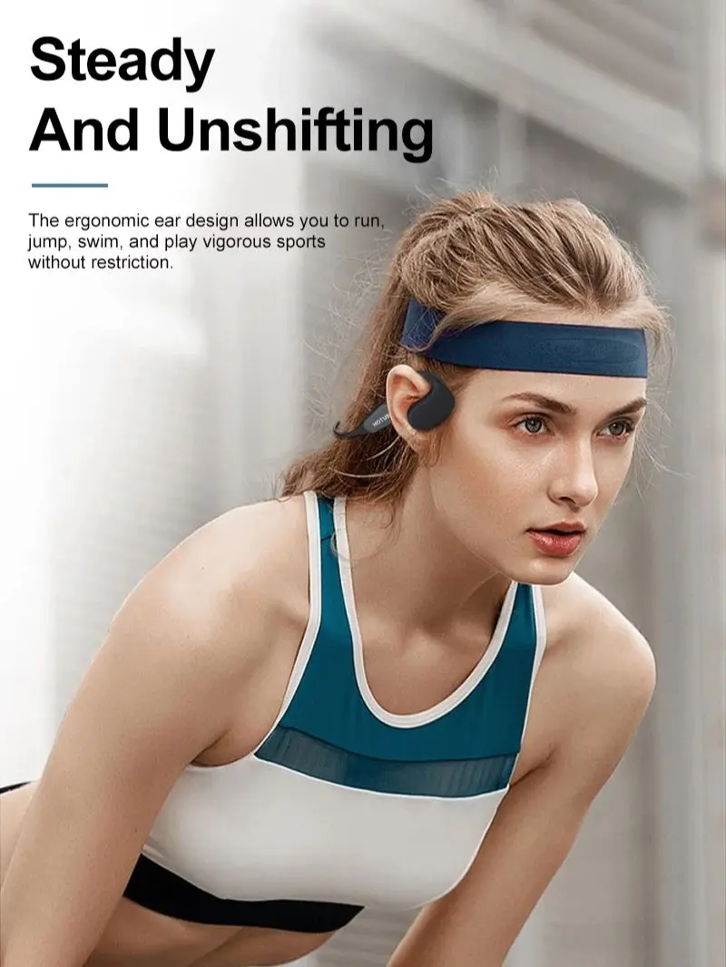 2024 High-end air conduction earphone sports bt5.3 headphone IPX6 wireless AirE-007 neckband running headset