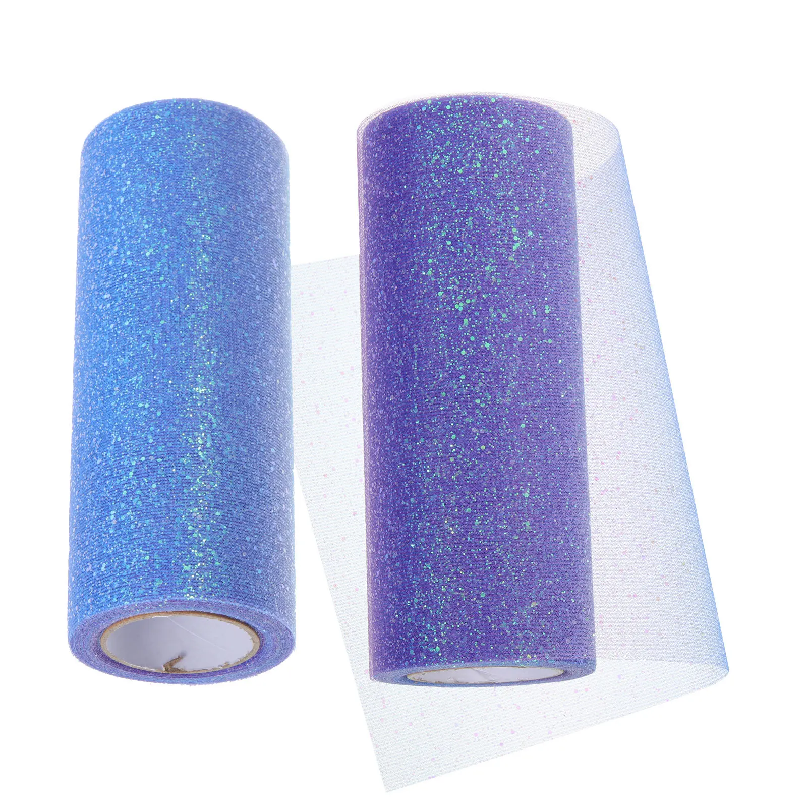 

1 Roll Delicate Tulle Fabric Cuttable Mesh Ribbon For Diy Craft Gift Wrapping Party Wedding Festival Decorative Sparkly Sequin