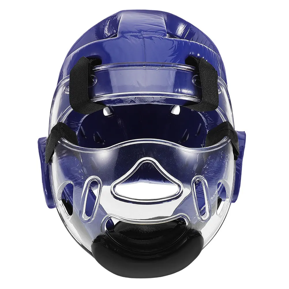 's Fighting Head Protection Boxing Headgear Face Full Protective Equipment Pu Taekwondo Mask