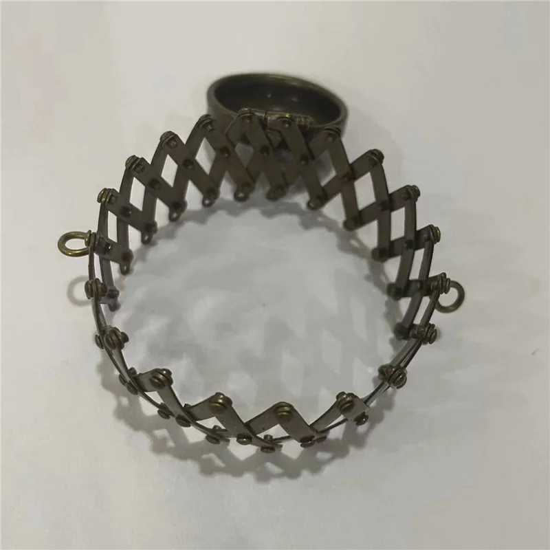 AT33 5X Round Finish Bags Hardware Purse Frame Parts Pen Bag Clutch Frame Clasp Coin Cylinder Purse Accessories(Bronze)