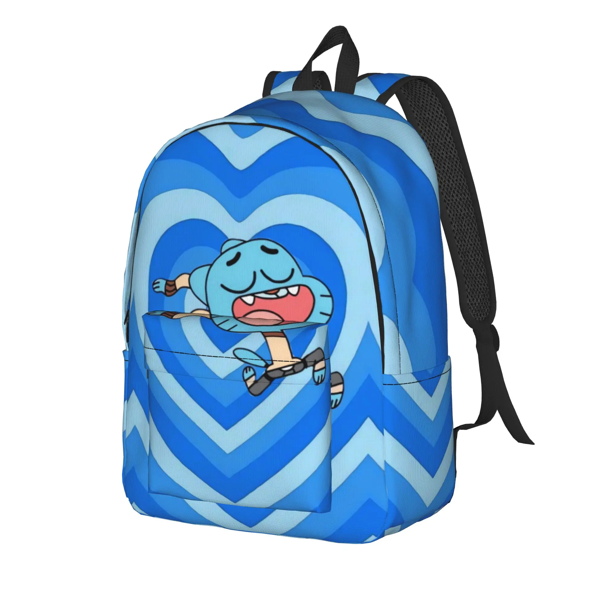 Gumball Gum Ball Watterson Amazing Cartoon Backpack  Workout Backpacks Youth Custom Pattern High School Bags Novelty Rucksack