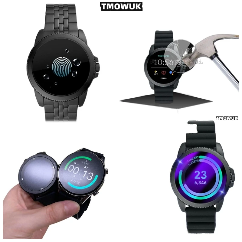 

For FOSSIL Gen 5 5E 6 42MM 44MM - Ultra-Thin 9H Hard - Anti-Scratch HD Tempered Glass Screen Protector For Smartwatch