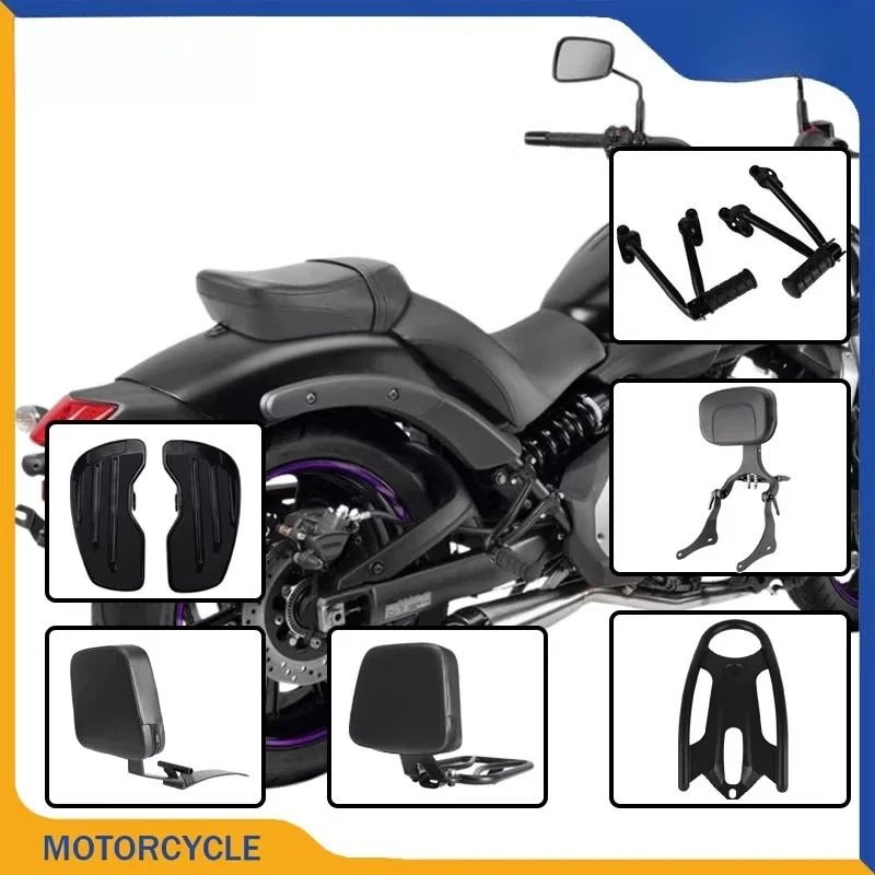 Applicable to Kawasaki Vulcan 650 modified passenger rear seat cushion rear pedal, driver front pedal VN650 rear backrest