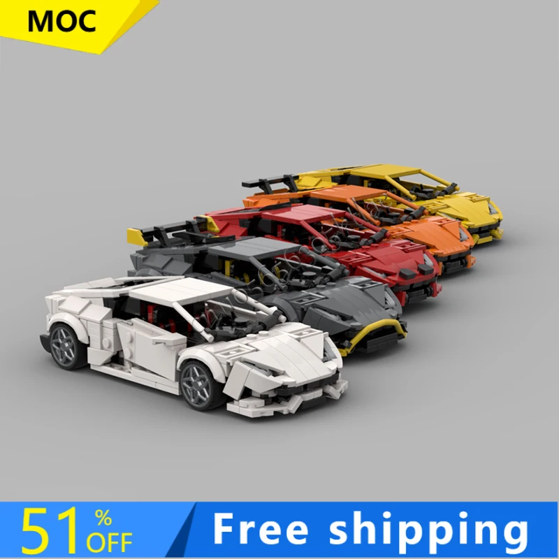 2265PCS Moc Technology Racing Supercar Collection Model Building Blocks Speed Vehicle Bricks Toys Children Adult Birthday Gifts