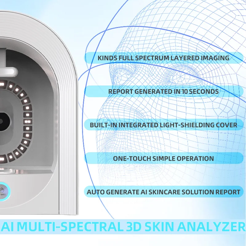 2026 AI Skin Analysis Machine Skin Analyzer Facial Machine 48 Million Pixels 3D Image Skin Care Beauty Machine