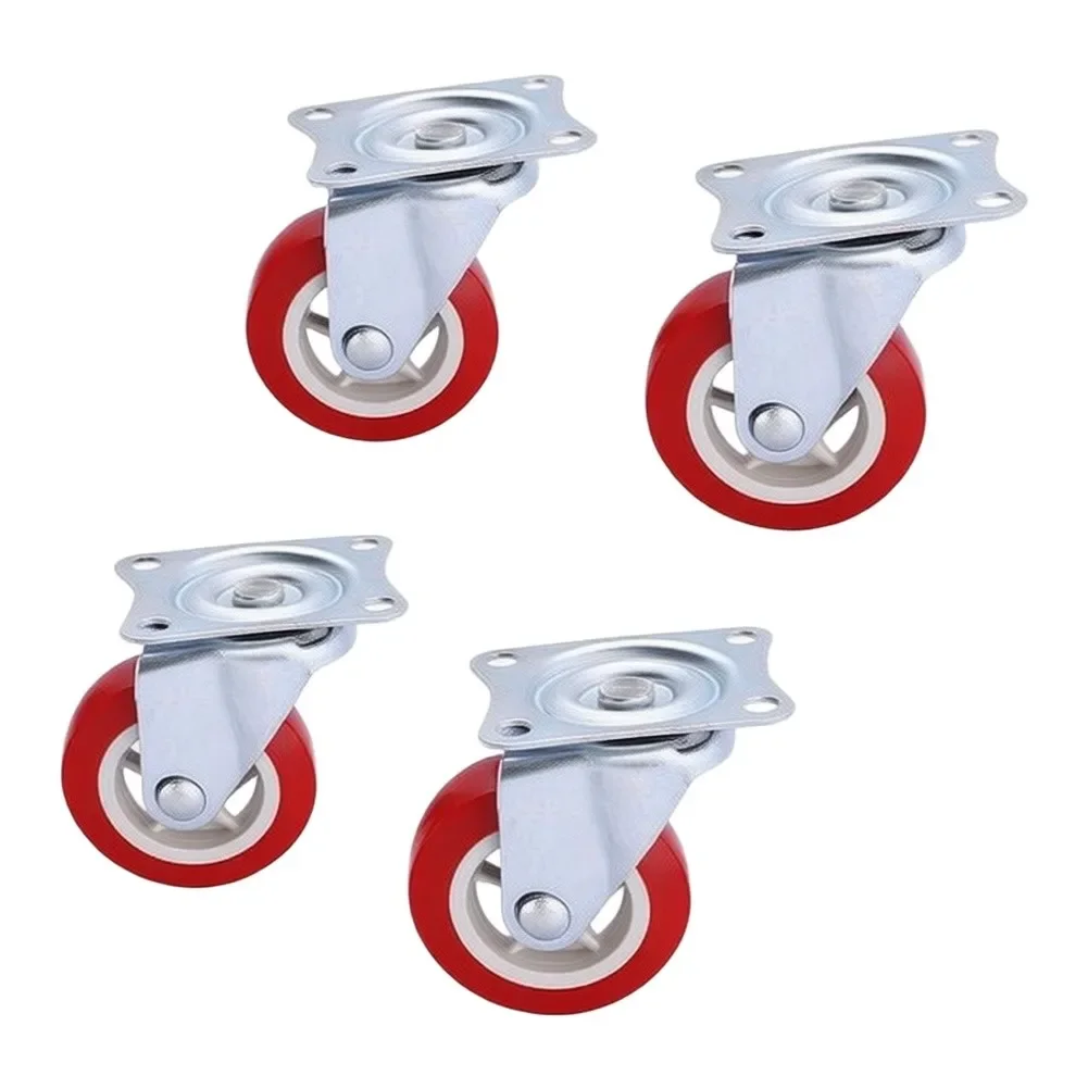 4Pcs Furniture Casters Wear Resistant Mute Heavy Trolley Wheels 360 Degrees Swivel Castor WheelsFurniture Hardware