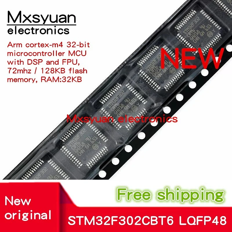 5PCS~50PCS/LOT STM32F302CBT6 STM32F302CBTb STM32F302 CBT6 LQFP48  New original