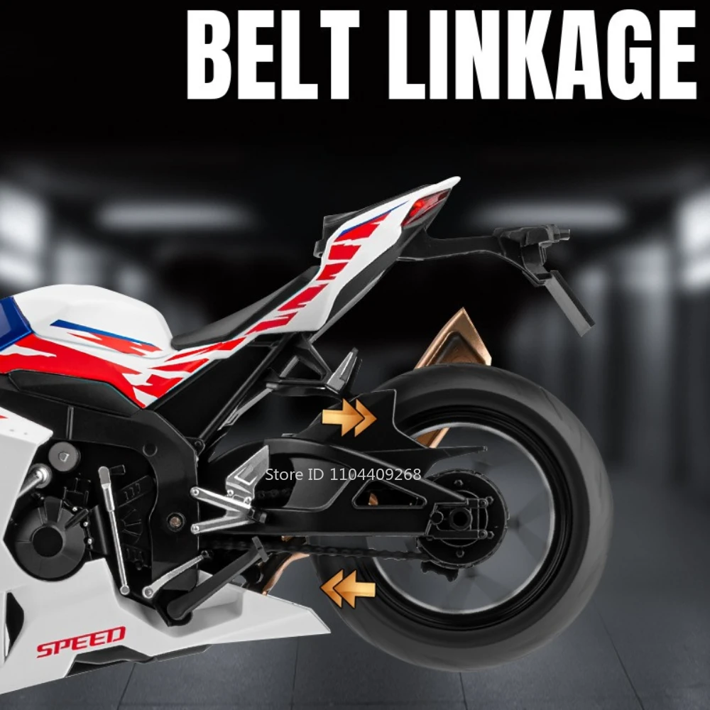 1:9 Honda CBR1000 SUZUKI GSX-1000R Motorfiets Model Speelgoed Legering Lichaam Rubberen Banden Schokabsorptie Motor Modellen Vakantie Geschenken