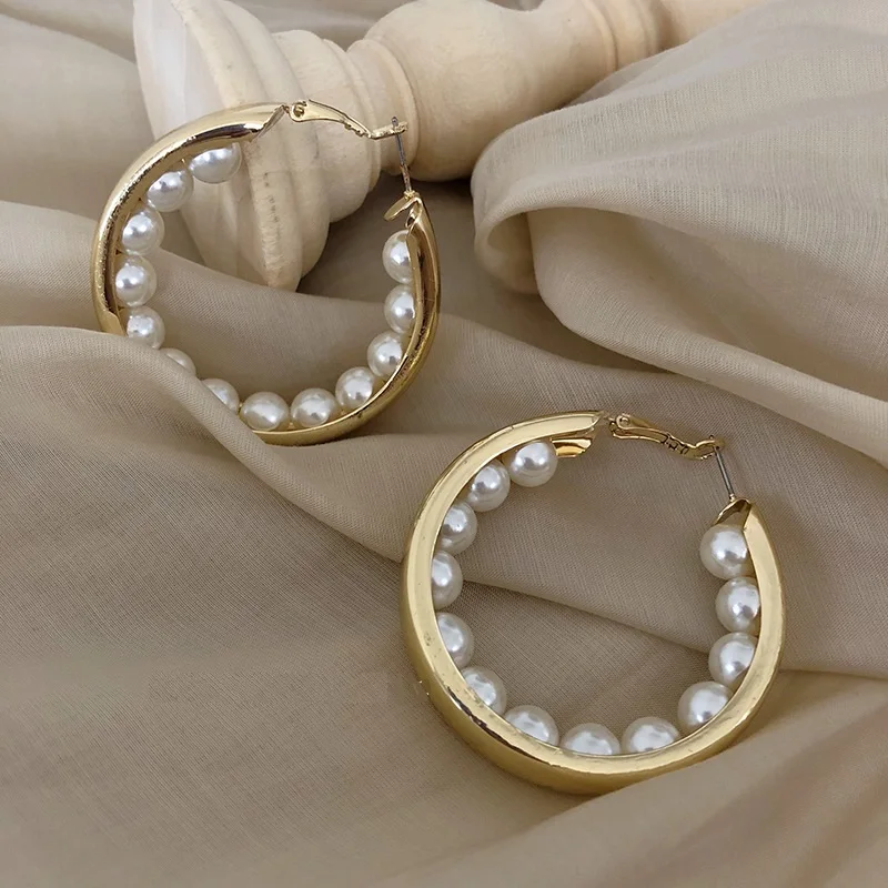 Big size Rings paired Couple pendants Vintage rings women's ceramic ring  for teens women's copper alloy earrings with pearl