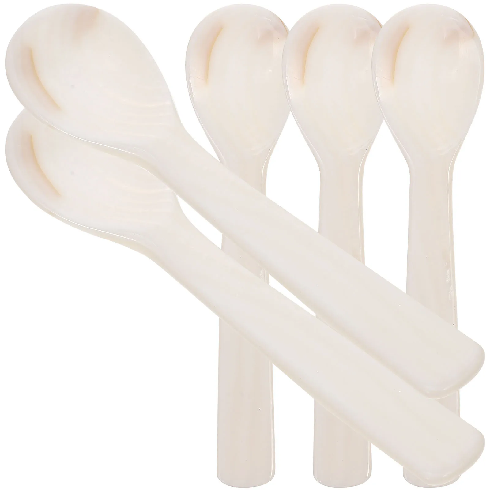 

5 шт. кофейные ложки в виде ракушки, многофункциональная ложка для смешивания с длинной ручкой для кофе, чая, мороженого, десерта, ложка для смешивания