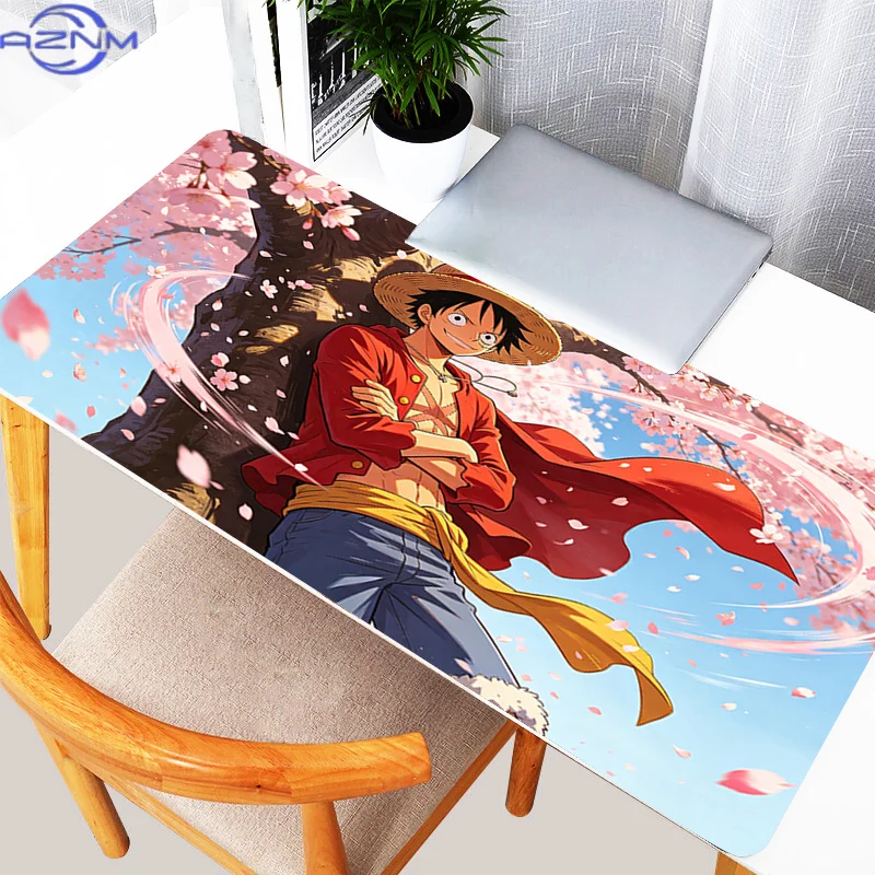 New Anime Mouse Pad Gamer Keyboard Mousepad Office Extended Desk Mat Large Gaming Anti-fray Pad O-one P-piece luffy Mouse Mat