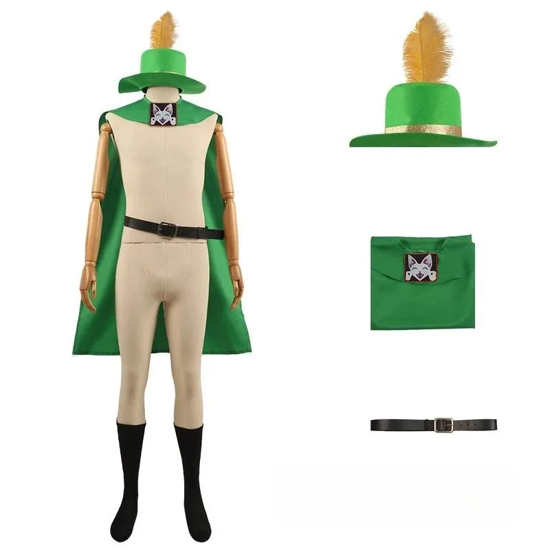 002 Bear Houseอะนิเมะภาพยนตร์รองเท้าผู้ใหญ่เด็กชุดคอสเพลย์เสื้อคลุมหมวกชุดเข็มขัดแมวPUSSชุดHใหม่ 2025 I8I9