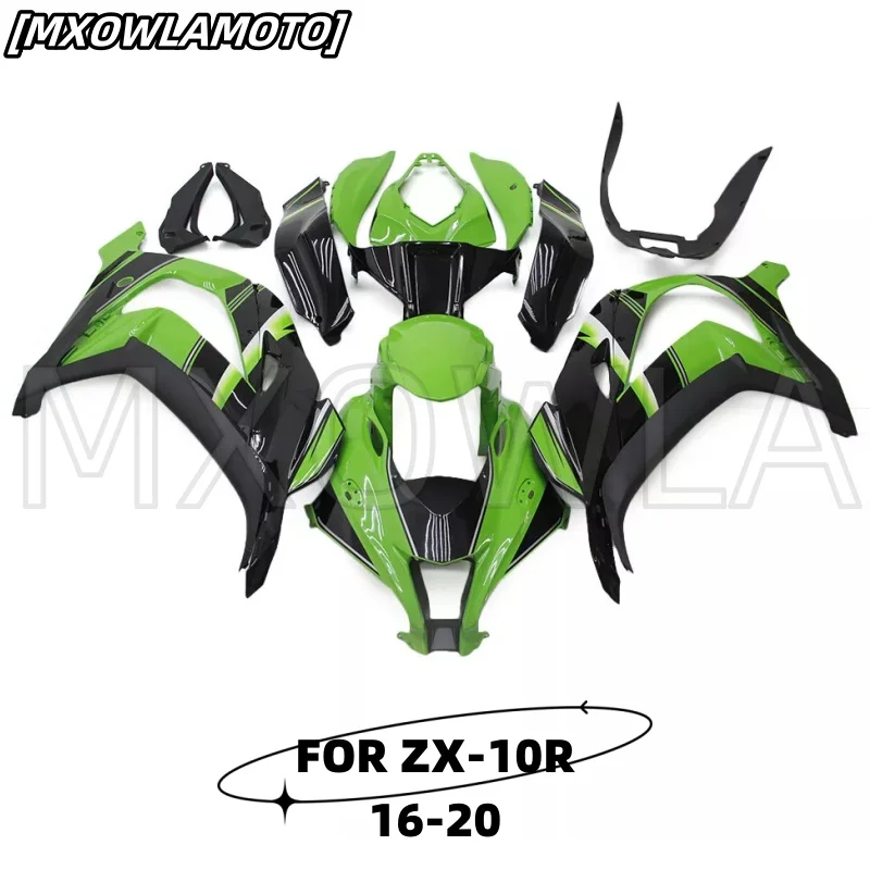 New ABS Motorcycle Fairings Kit Fit For  Ninja ZX10R 2016-2020 16 17 18 19 20 10R ZX-10R Bodywork Set Shiny Green Black