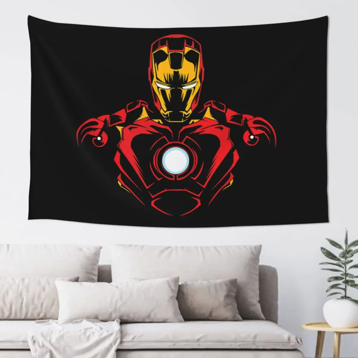 Aesthetic Iron Man Hanging Cloth MARVEL Super Hero Decoration Bedroom Birthday Student Hanging Tapestries