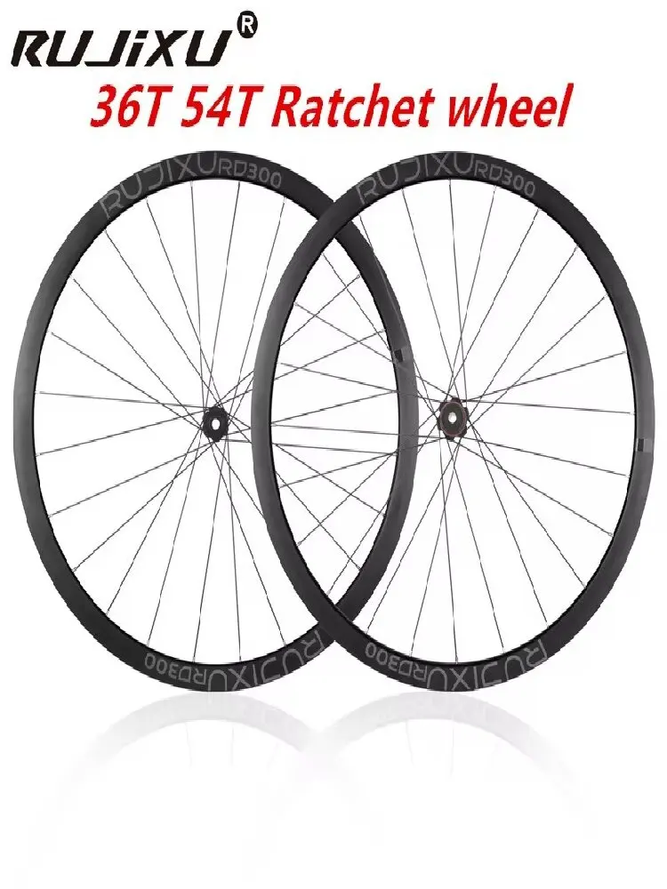 AliExpress GRAVEL 700C RUJIXU 6 Pawls Ratchet 36T deep wheel road bicycle disc brake wheelset aluminum  wheels road wheelset