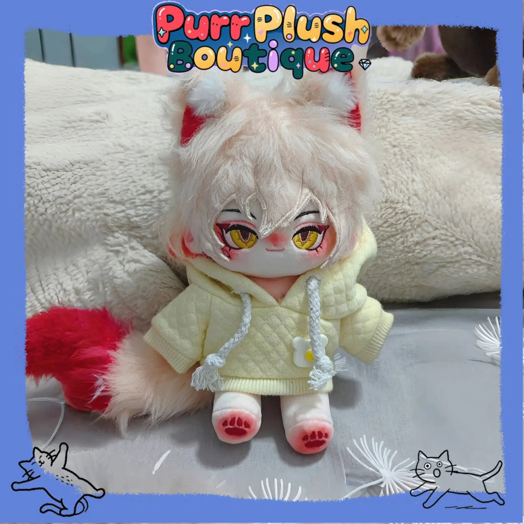 

Game Honkai:Star Rail Mydei 20CM Plush Doll With Ear Tail Cartoon Cute Cosplay Birthday Figure Stuffed Plushie Toys Gifts Xmas