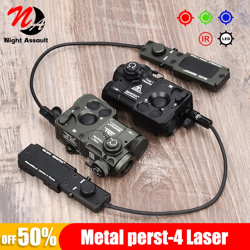 WADSN Tactics All Metal perst-4 Red Green Blue Dot IR Light Strobe Indicator Zero Target Brightness adjust Laser ﻿