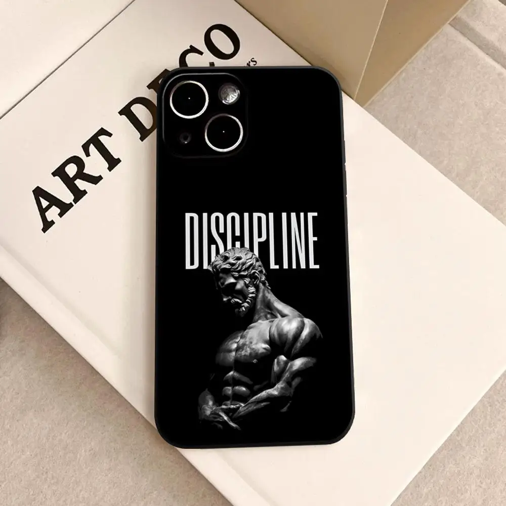 

Dark Aesthetic Statue Phone Case For iPhone 17 Air 16 15 14 Plus 13 12 11 Pro Max 16e Shockproof HD Clear Back Cover