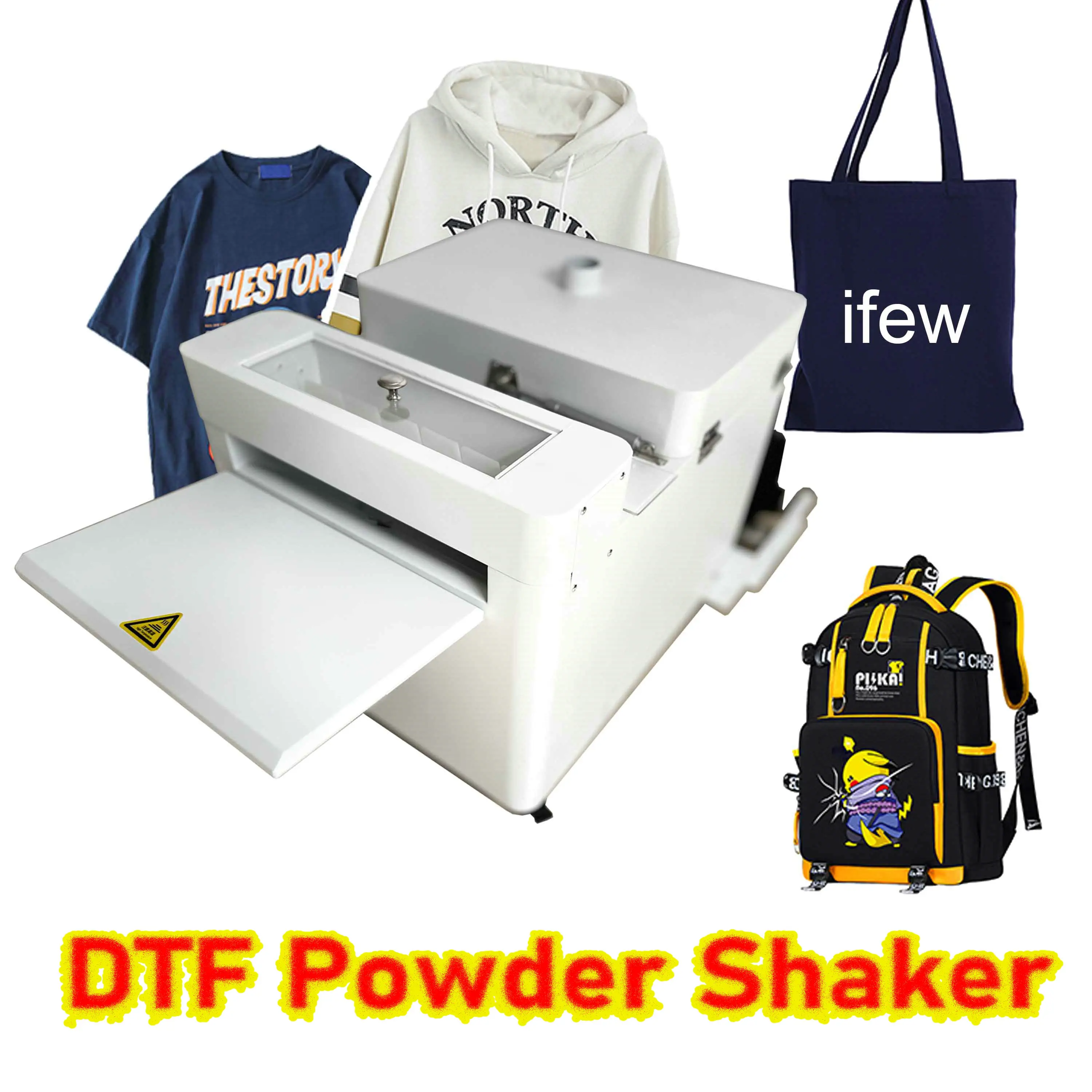 

A3 Dtf Powder Shaker Drying Dryer Machine For Dtf Printing With Take Up Reel Print T Shirt Heat Transfer Pet Film Shake Device