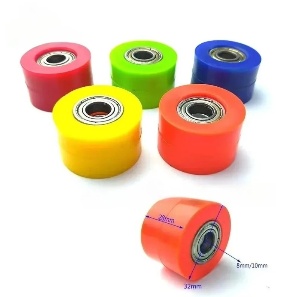 8mm 10mm Drive Chain Roller Pulley Wheel Slider Tensioner Wheel Guide For Street Bike Enduro Motorcycle Motocross ATV CRF CR XR