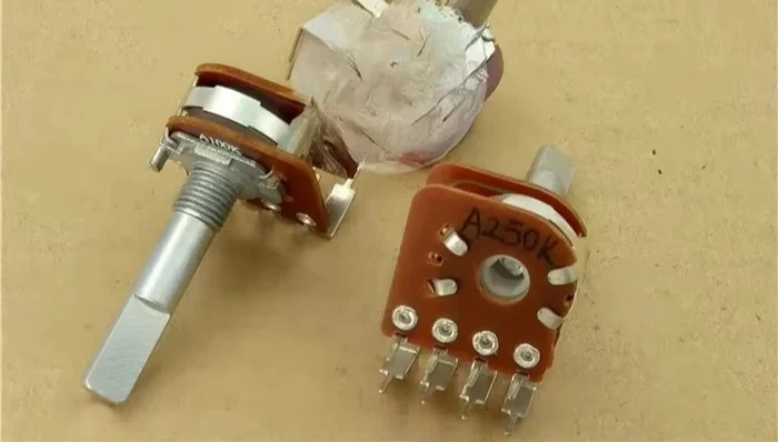 148 type dual tap potentiometer A50K A100K A250K handle 30MM41 point 8-pin