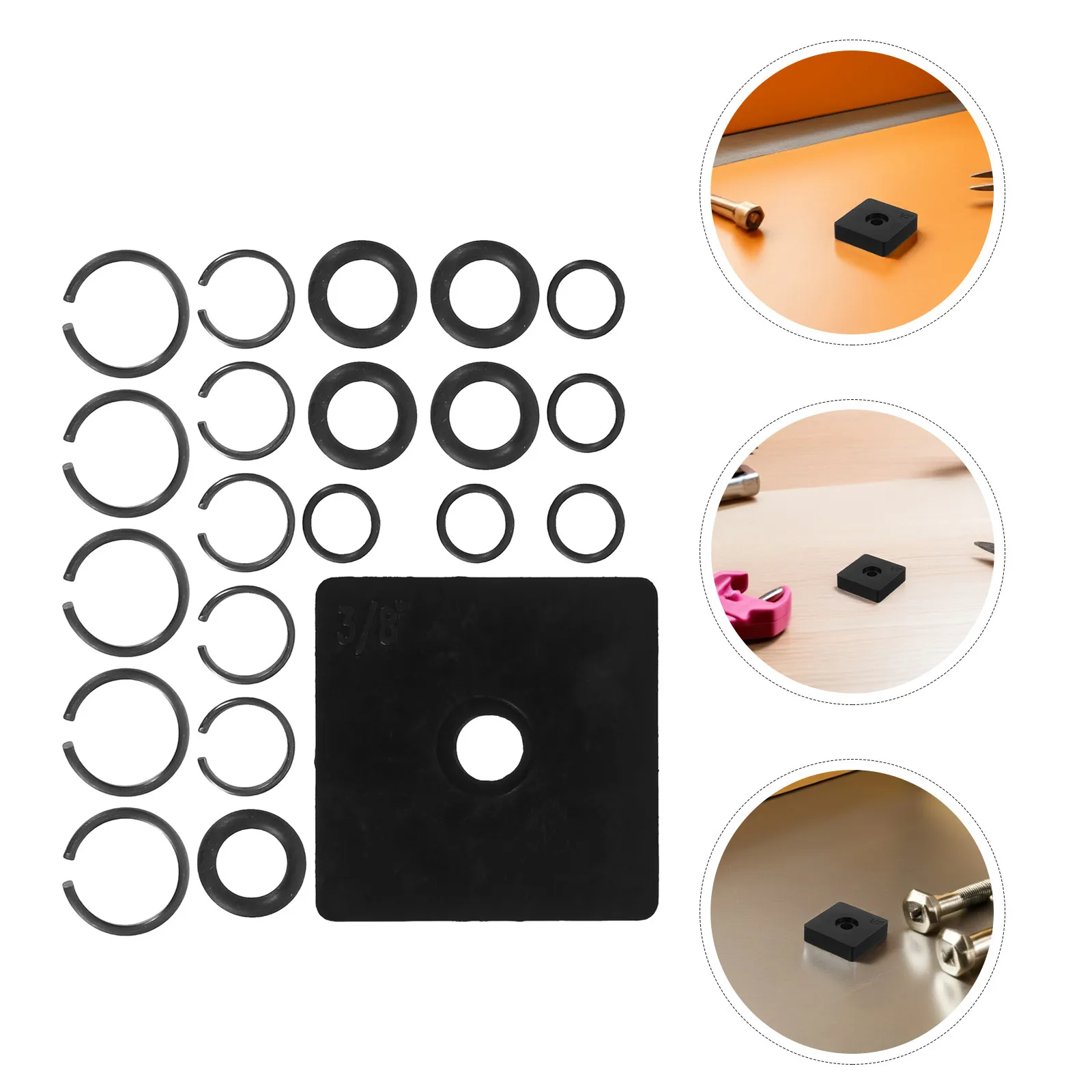 

1 Set Impact Retaining Ring For Electric Pneumatic Wrenches High Torque Dust Prevention Quick Socket Change Tool Retaining Ring