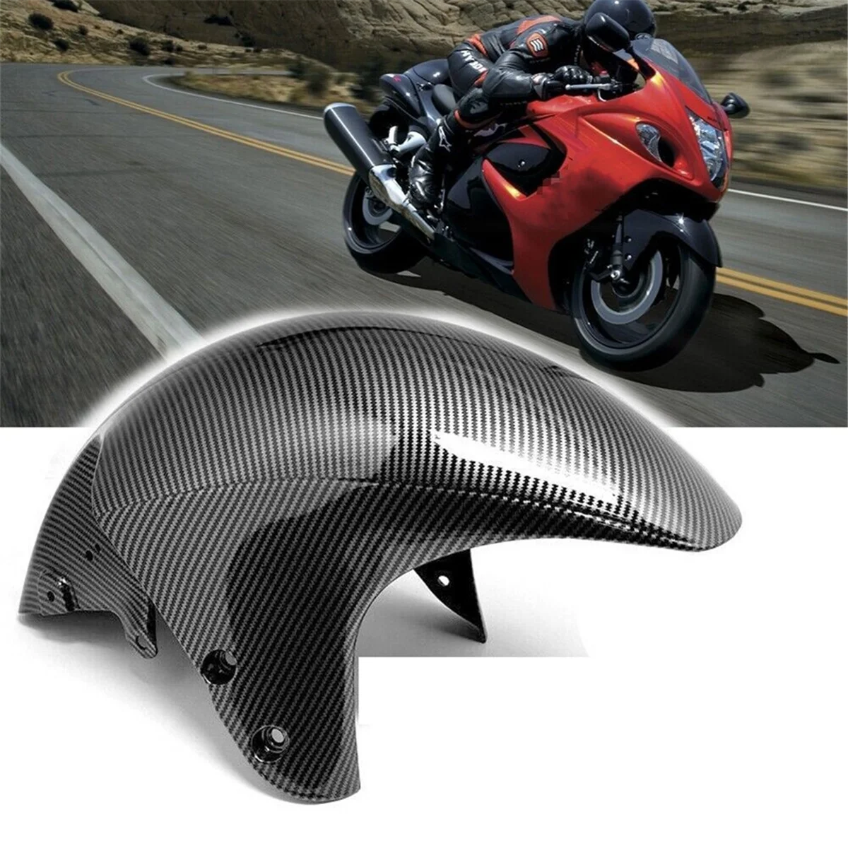 A92Q-Motorcycle Front Fender Mudguard Splash Guard Fairing for Suzuki GSXR1300 Hayabusa GSX1300R GSX-R 1300