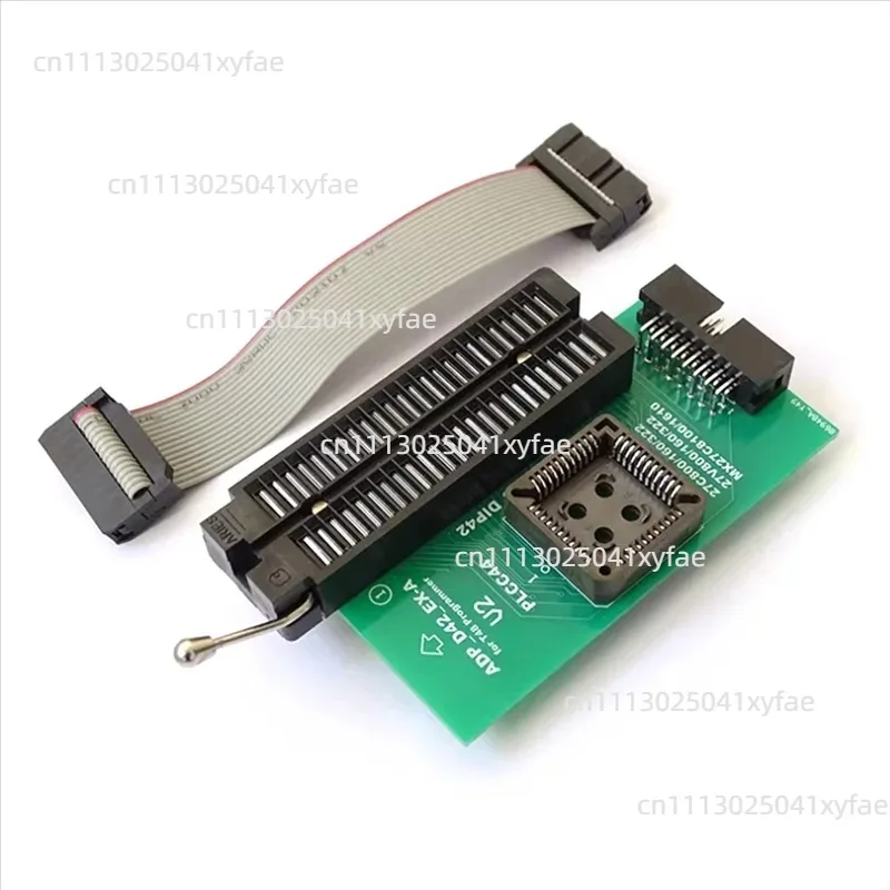 ADP_D42_EX-A Adapter with ZIF Interface, Compatible with PLCC44 DIP42 EEPROM Chips